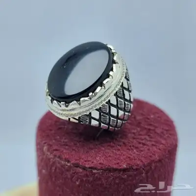 خواتم فضه عيار 925 احجار طبيعيه 10