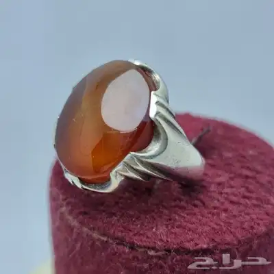 خواتم فضه عيار 925 احجار طبيعيه 23
