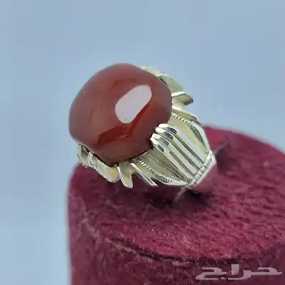 خواتم فضه عيار 925 احجار طبيعيه 28