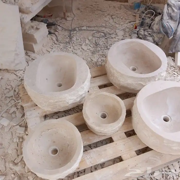 احواض بديكير حجر طبيعي مغاسل حجر وجه الجبل 0