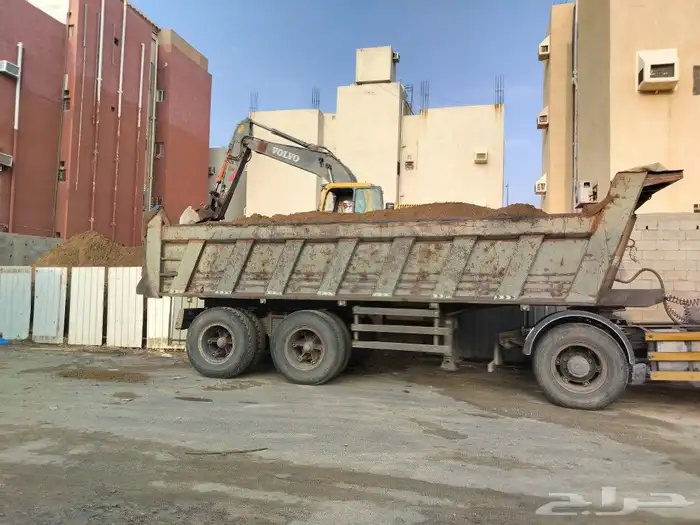 قلابات سكس شيول تريله للبيع للحفر ودفن وتسويه اسفلت 2