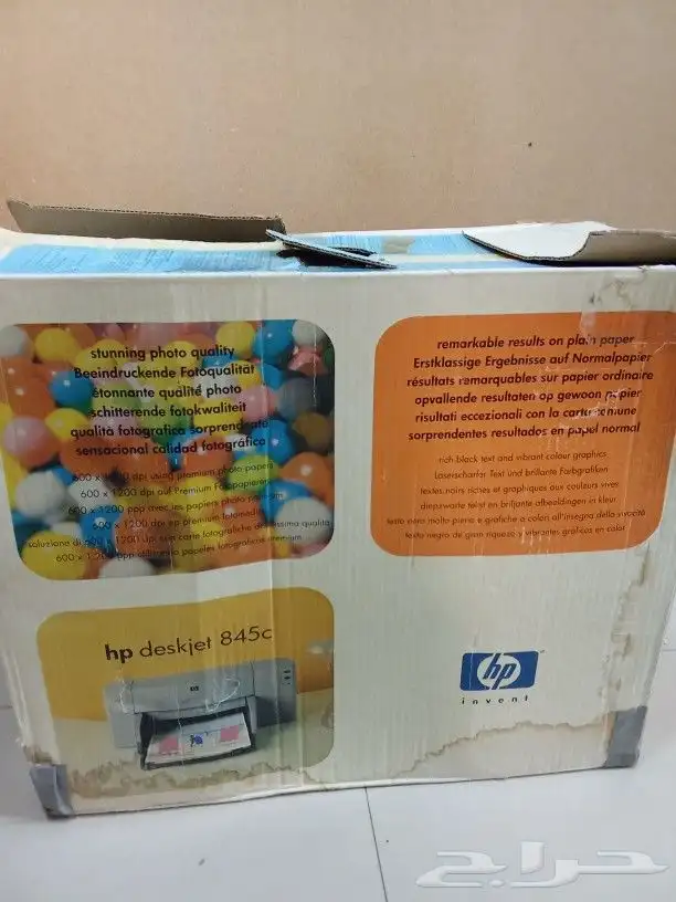 طابعة hp ملون وأسود بحالة جيدة 4