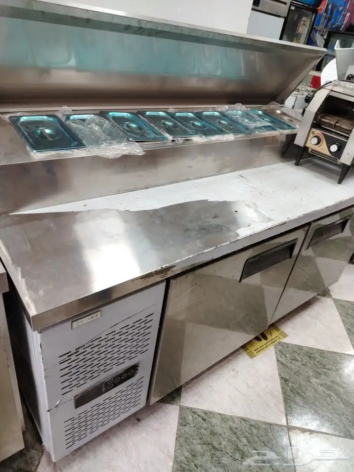 ثلاجة سلطات فوق وثلاجة تخزين تحت وثلاجة مفرد جديد ومستعمل 0