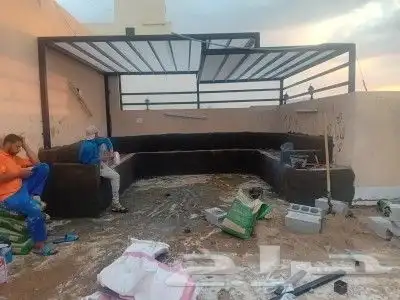 مظلات مكه تركيب سواتر وجلسات خارجيه 2