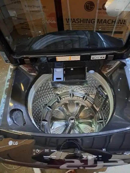 تم ووصول غساله ال جي تعبئة علويه 24كجم -واي فاي اسود WTV24HH 2