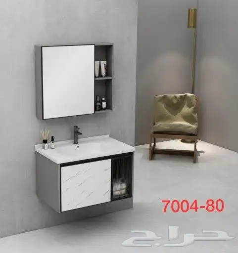 مغاسل دولاب فايبر جاهزة مقاس 60 و 80سم 3