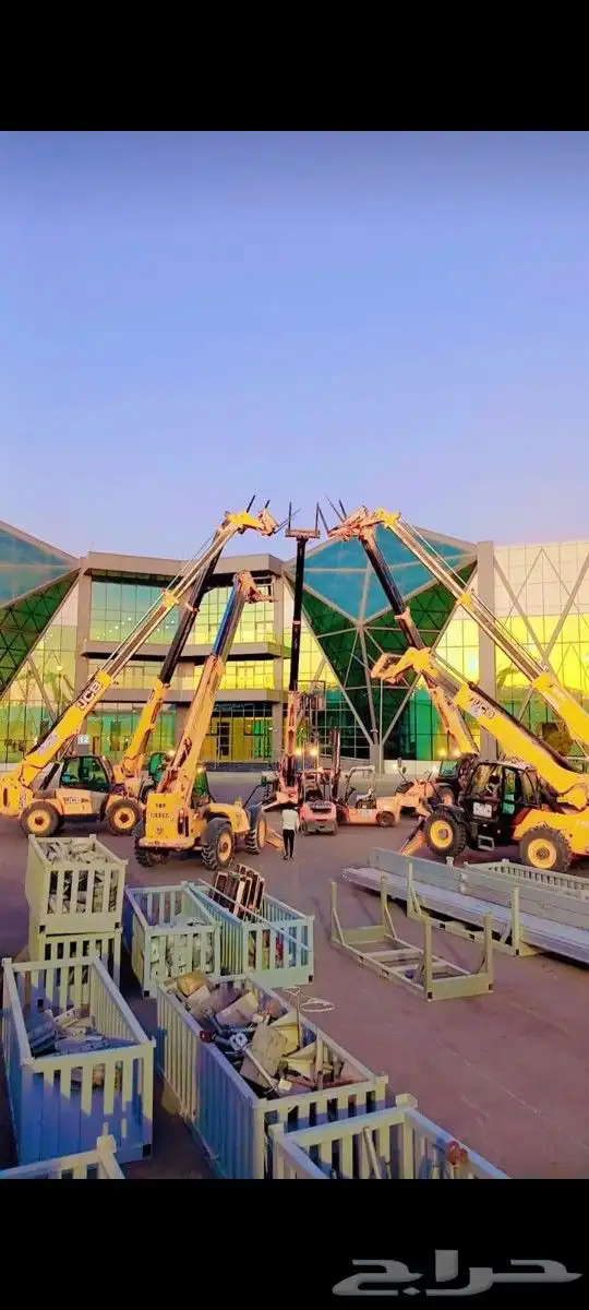 فوركلفت رافعه شوكيه سكينه كرينات ونش جي سي بي17متر لليجار 8