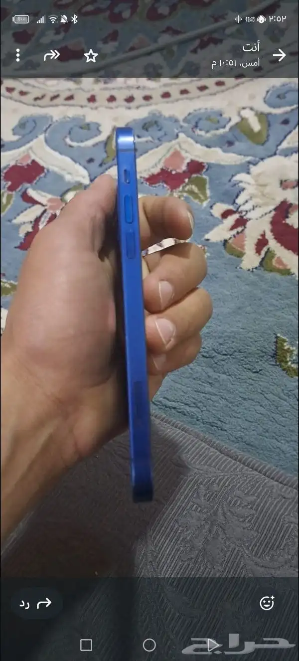 مستعمل للبيع ايفون 12عايدي نسبت البطاريه 74 ما انفك جديد 2