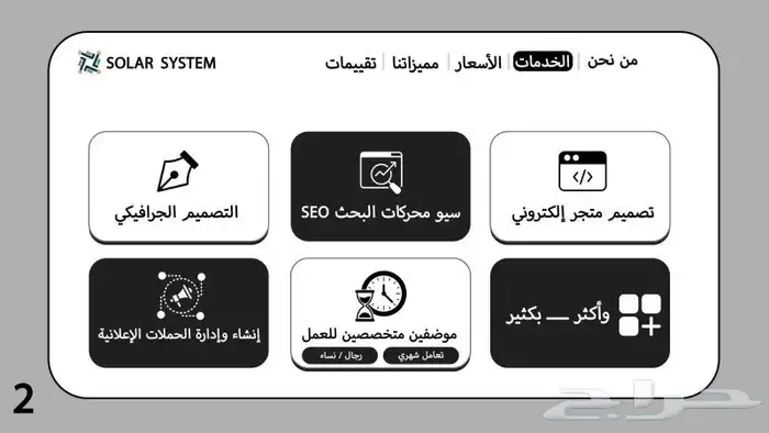 عرض تصميم موقع إلكتروني احترافي 2