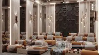 تجهيز استديو عزل صوتي باب عزل صوت جدران تنجيد الابواب جدار 2