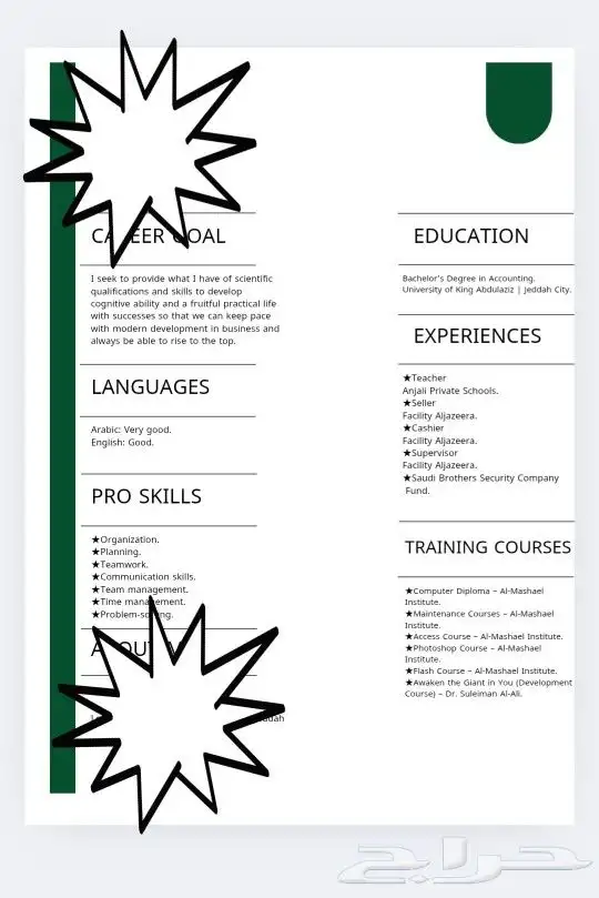 سيرة ذاتية ATS 10