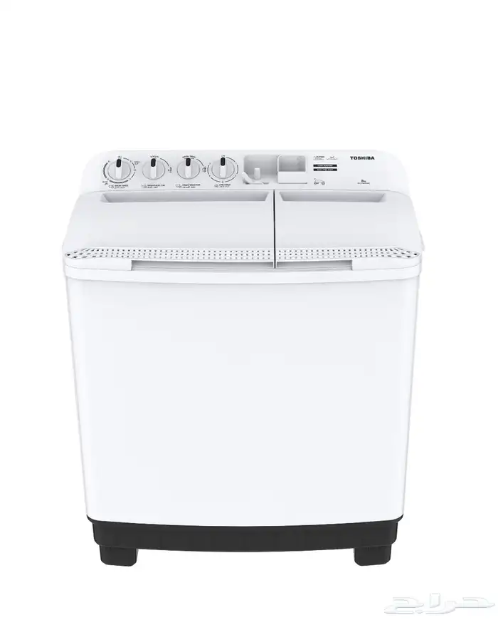 غسالات توشيبا ذات حوضين سعة 10 . 12 . 14كجم غسالة لون أبيض 0