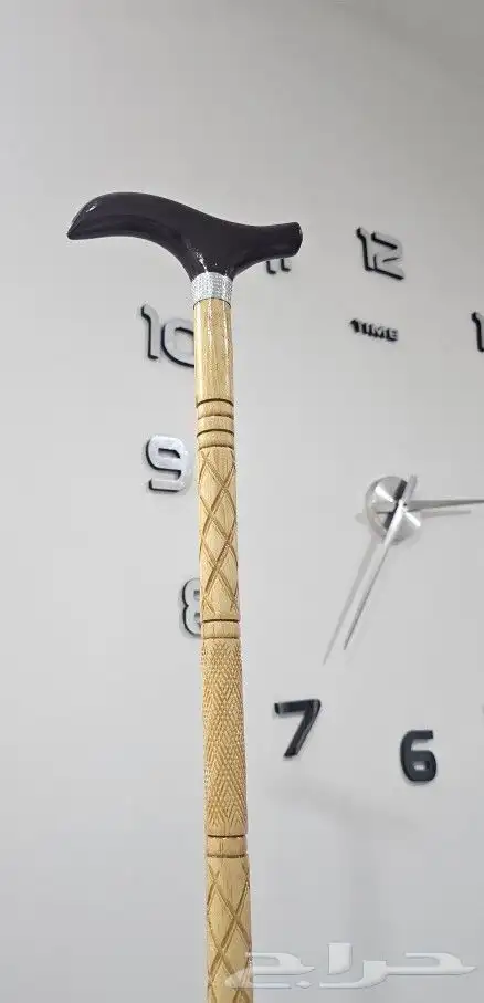 عكاز خشب صدف نوع فاخر 6