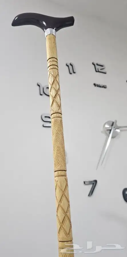 عكاز خشب صدف نوع فاخر 1