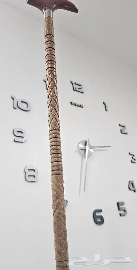 عكاز خشب صدف نوع فاخر 10