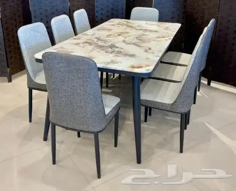 طاولات كلاسيك رخام خشب زجاج استيل ماليزي تركي صيني 5