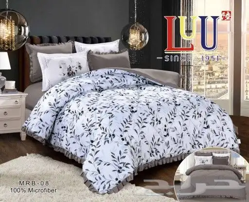 مفارش الاحساء فخمه وجهين مخفضه مشجر وساده ب150 6