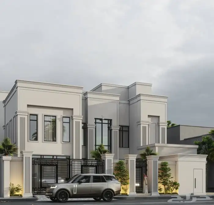 تصميم فيلا نيو كلاسيك فاخر ومبتكر 0