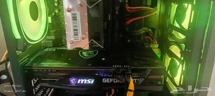 الكرت3060g12المعالج i5-10400fالتخزين1تيراالرام16 3