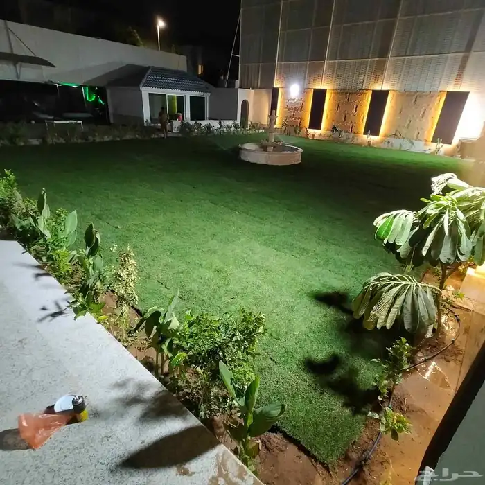 تنسيق حدائق احوض طبيعي ثيل طبيعي شبكات ري 1