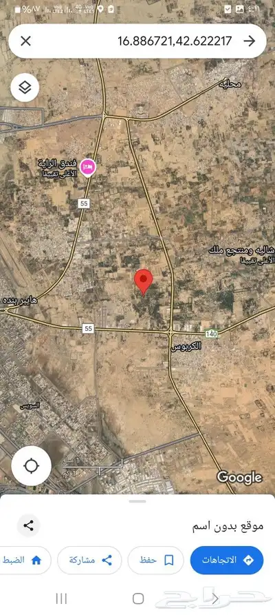 ارض بصك زراعي للبيع جازان قرية الكربوس 0