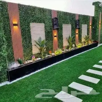 تصميم و تنسيق حدائق جازان عشب صناعي شلالات مظلات ديكورات 8