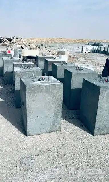 حواجز خرسانية وصبيات 0