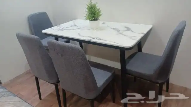 طاولات طعام خشب   رخام طبيعي  بديل الرخام  زجاج  جديدة 7
