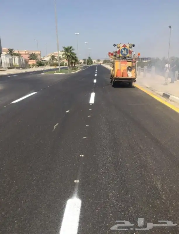 تخطيط طرق الاسفلت والمواقف ( حار و بارد) 0