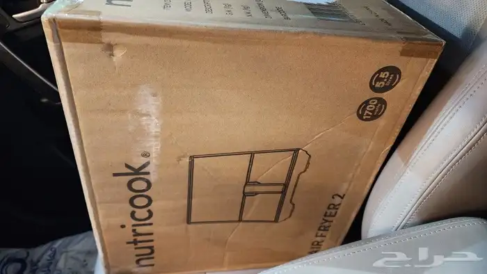 قلاية هوائية شركة nutricook 5.5 لتر 1700 واط جديدة 5