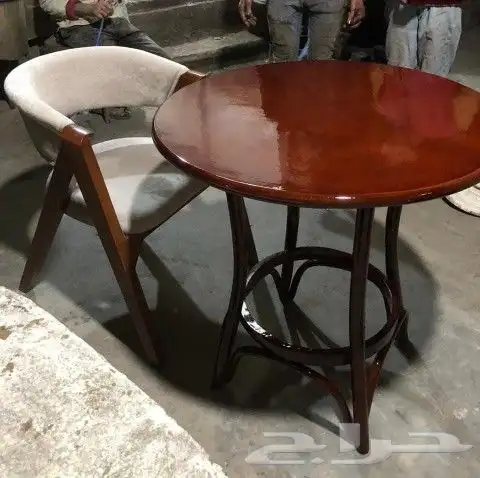 تفصيل كراسي كافيه طاولات جميع الموديلات خشب زان أحمر مصري. 6