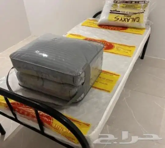 سراير حديد مراتب مفارش مخدات دواليب 6