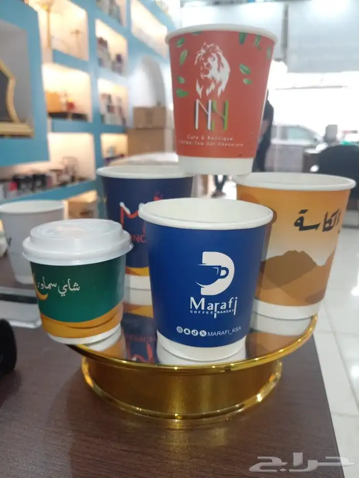 مصنع أكواب طباعة آكواب ورقية وبلاستيك وسيراميك بجميع مقاسات 12