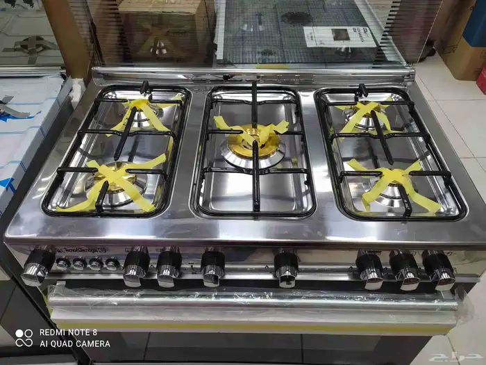 تكنو جاز فرن غاز مقاس 60 90 سم   عدد 5 شعلات نحاس. 0