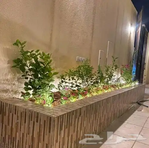 تنسيق حدائق جلسات خارجية بناء احوض ثيل صناعي 14