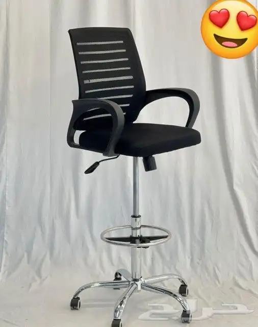 كراسي بار قماش جلد كراسي مكتبي برام ثابت 42