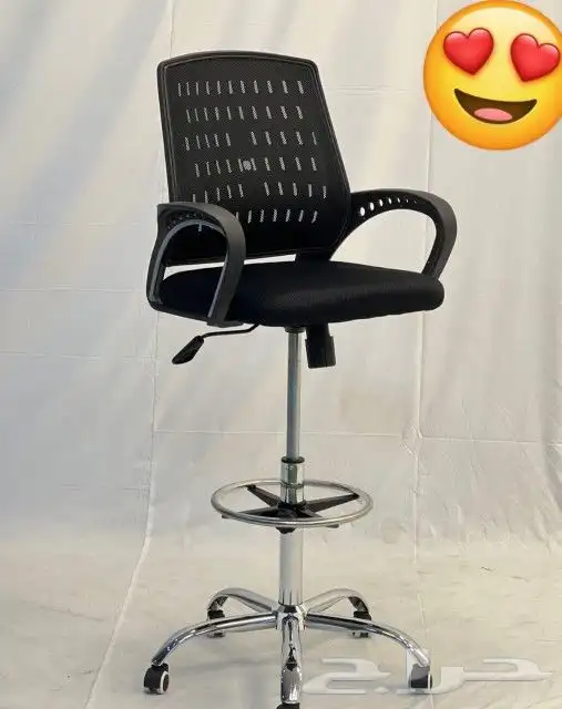 كراسي بار قماش جلد كراسي مكتبي برام ثابت 38