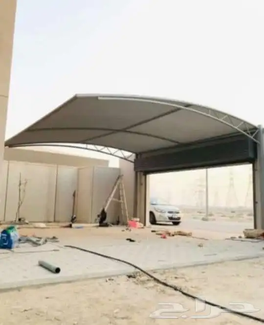 مظلات موقف-سيارات مجالس ساندويتش بانل مجالس قزاز 0