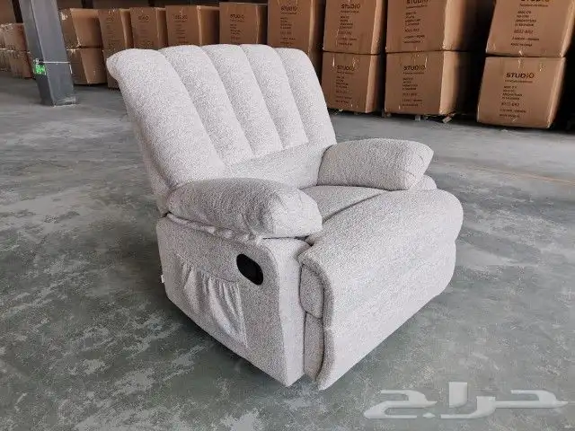 كنب سرير ثلاثية وكنب استرخاء ثنائية وكراسي استرخاء مساج مفرد 22