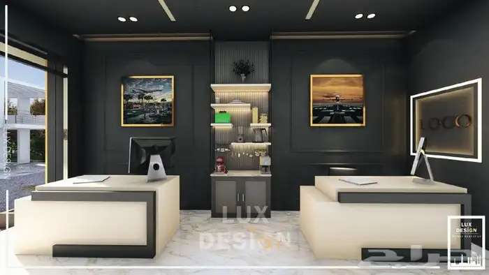 تصميم ديكور محل سفريات 2