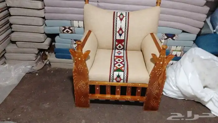 كراسي خشب اطقم سبع انفار جلسات خارجي على حسب التفصيل اشكال 8