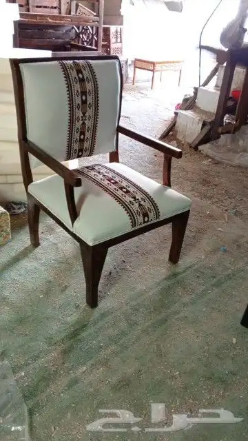 كراسي خشب اطقم سبع انفار جلسات خارجي على حسب التفصيل اشكال 4