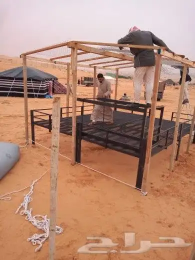 دكات حديد جلسات حديد غرف خشب 7