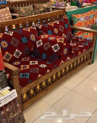 كراسي خشب اطقم سبع انفار جلسات خارجي على حسب التفصيل اشكال 6