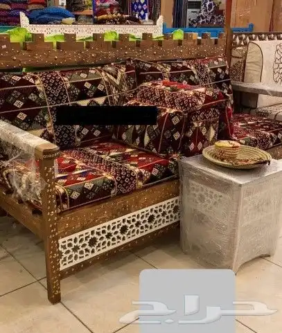 كراسي خشب اطقم سبع انفار جلسات خارجي على حسب التفصيل اشكال 5