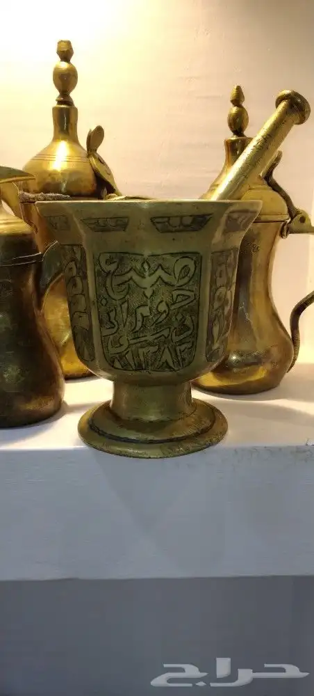 نجر قديم جوبراني مضلع عليه تاريخ صنع تراث 1