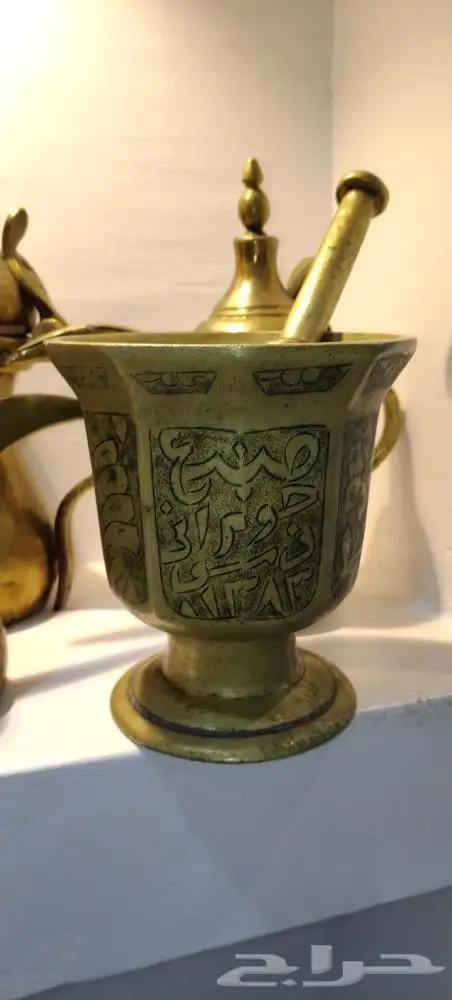 نجر قديم جوبراني مضلع عليه تاريخ صنع تراث 0