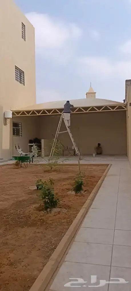 مظلات سواتر برجولات جلسات خارجية نصصم تنفيذ حسب الطلب مستودع 3
