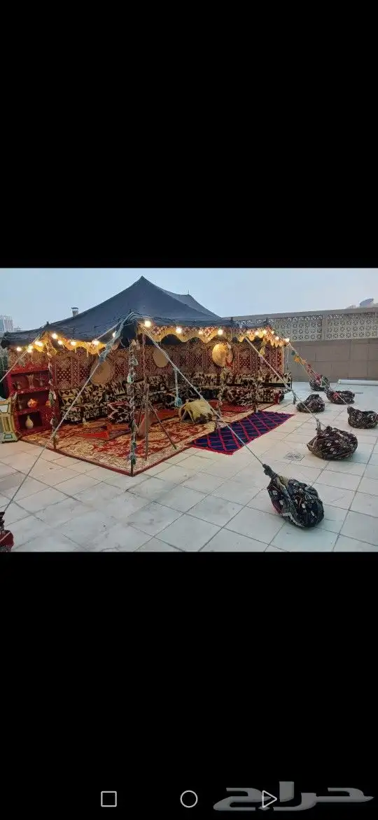 تاجير خيام وشاشات وكراسي يوحد قهوجين وقهوجيات وصبابين وصبابا 0