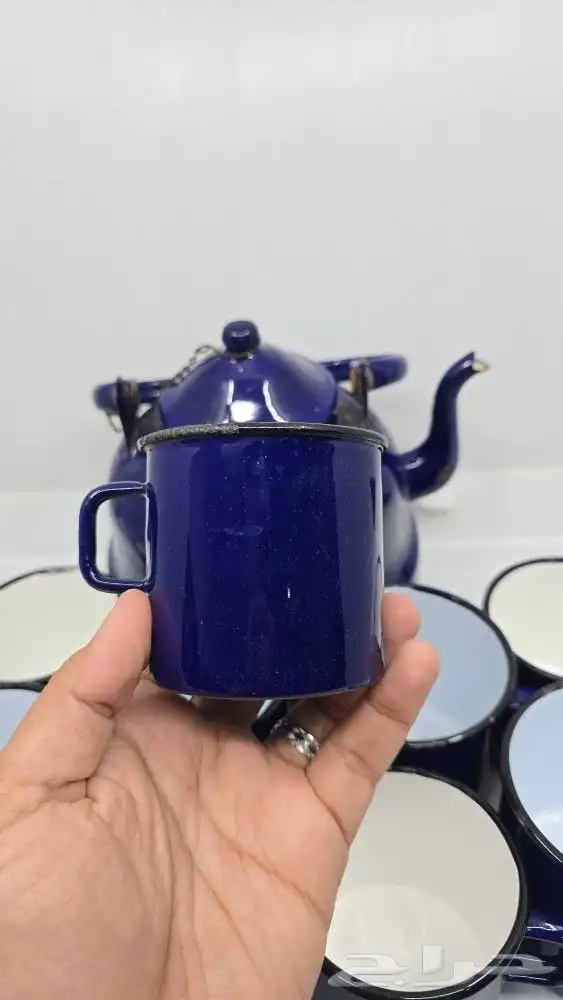 غضار نوادر طقم غضار تراث ابريق غضار اكواب غضار 4